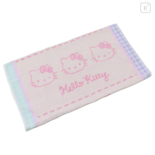 Japan Sanrio Stretchable Pillow Cover - Hello Kitty & Tiny Chum : Pink Mint - 2