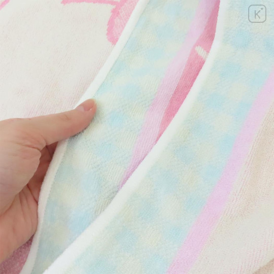 Japan Sanrio Stretchable Pillow Cover - Hello Kitty & Tiny Chum : Pink Mint - 3