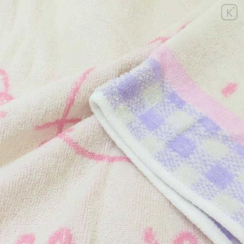 Japan Sanrio Stretchable Pillow Cover - Hello Kitty & Tiny Chum : Pink Mint - 4