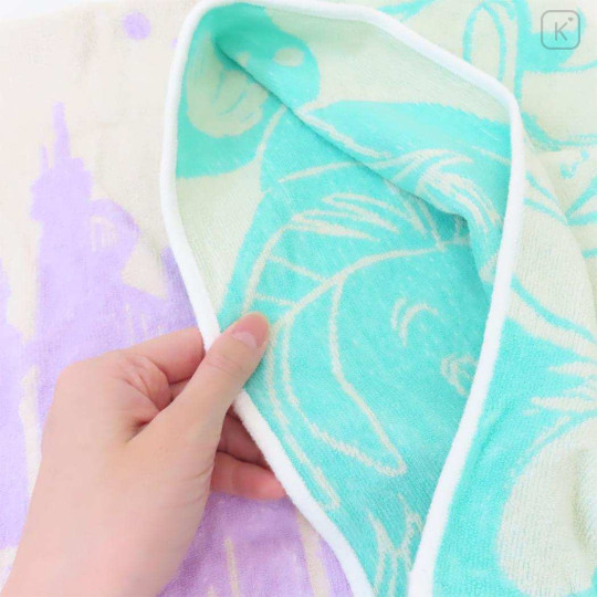 Japan Disney Stretchable Pillow Cover - The Little Mermaid : Mint Purple - 3