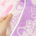 Japan Sanrio Stretchable Pillow Cover - Kuromi & My Melody : Pink Purple - 3