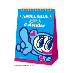 Japan Angel Blue Desk Calendar - 2026