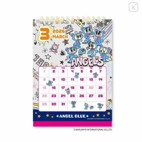 Japan Angel Blue Desk Calendar - 2026 - 4