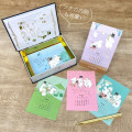 Japan Moomin Mini Desk Calendar - Moomintroll : Navy Book-Shaped Tin 2026 - 6