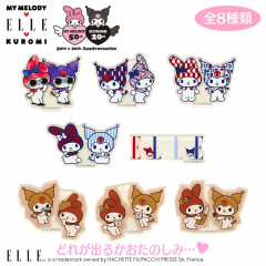 Japan Sanrio Elle Secret Acrylic Sticker - Kuromi & My Melody : Blind Box