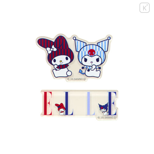 Japan Sanrio Elle Secret Acrylic Sticker - Kuromi & My Melody : Blind Box - 3