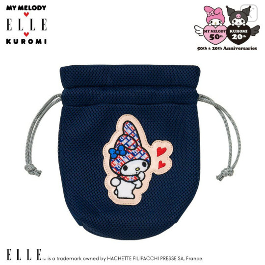 Japan Sanrio Elle Drawstring Bag - My Melody - 1