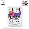 Japan Sanrio Elle Flip Memo - Kuromi & My Melody : White - 1