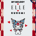 Japan Sanrio Elle A4 Clear File - Kuromi - 3