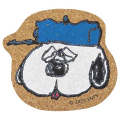 Japan Peanuts Cork Coaster - Snoopy : Brother Olaf