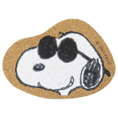 Japan Peanuts Cork Coaster - Snoopy : Joe Cool Colorful