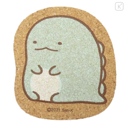 Japan San-X Cork Coaster - Sumikko Gurashi : Tokage Colorful - 1