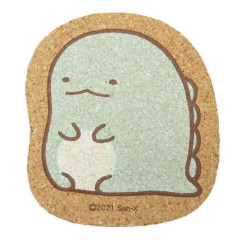 Japan San-X Cork Coaster - Sumikko Gurashi : Tokage Colorful