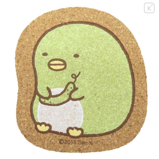 Japan San-X Cork Coaster - Sumikko Gurashi : Penguin? Colorful - 1