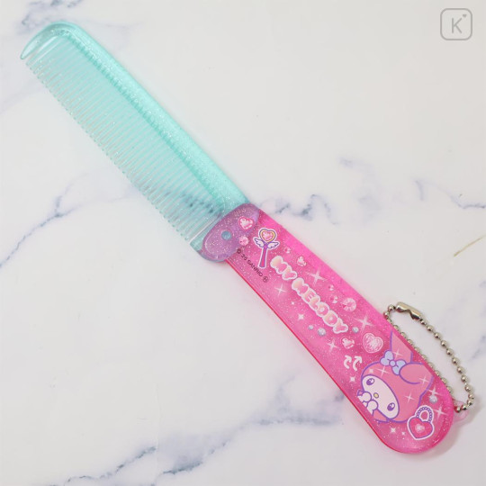 Japan Sanrio Folding Comb - My Melody : Heart-pounding Memories Heisei Retro - 2