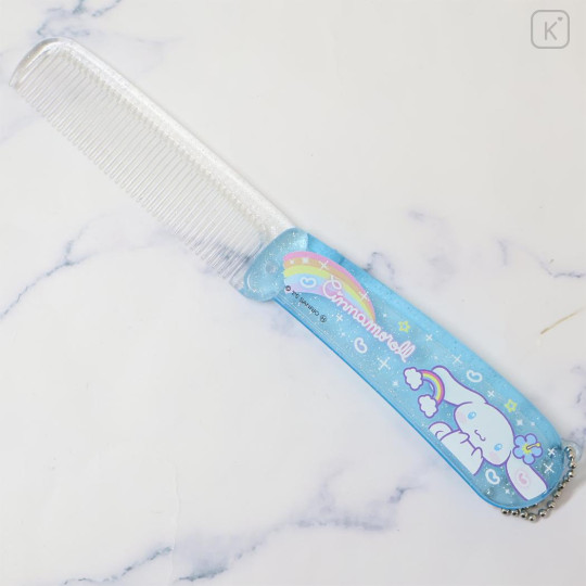 Japan Sanrio Folding Comb - Cinnamoroll : Heart-pounding Memories Heisei Retro - 2