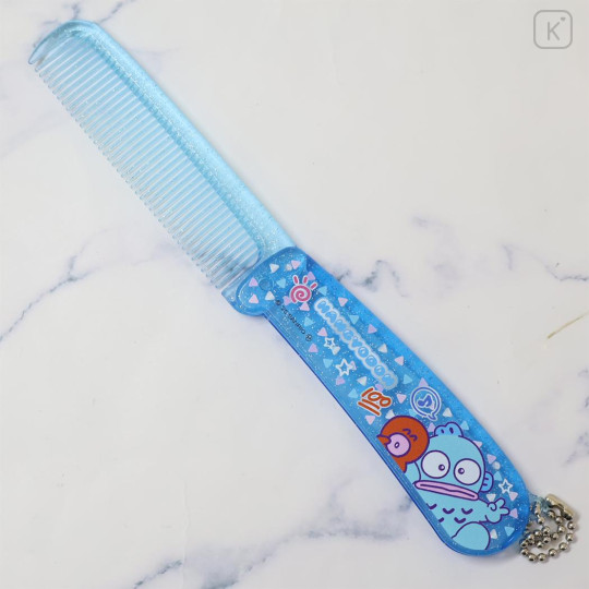 Japan Sanrio Folding Comb - Hangyodon : Heart-pounding Memories Heisei Retro - 2