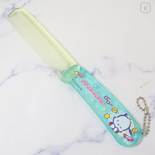 Japan Sanrio Folding Comb - Pochacco : Heart-pounding Memories Heisei Retro - 2
