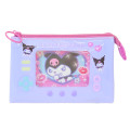 Japan Sanrio Cosmetic Pouch - Kuromi : Heart-pounding Memories Heisei Retro - 1