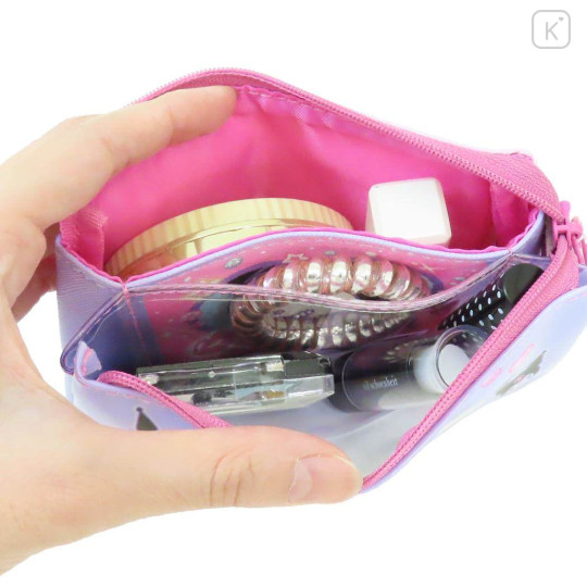 Japan Sanrio Cosmetic Pouch - Kuromi : Heart-pounding Memories Heisei Retro - 3