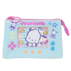 Japan Sanrio Cosmetic Pouch - Pochacco : Heart-pounding Memories Heisei Retro