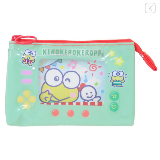 Japan Sanrio Cosmetic Pouch - Keroppi : Heart-pounding Memories Heisei Retro - 1