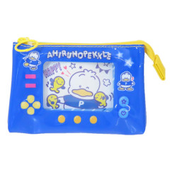 Japan Sanrio Cosmetic Pouch - Pekkle : Heart-pounding Memories Heisei Retro