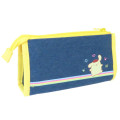 Japan Sanrio Denim Pen Pouch Pencil Case - Pompompurin : Heart-pounding Memories Heisei Retro Denim - 2