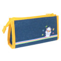 Japan Sanrio Denim Pen Pouch Pencil Case - Corocorokuririn : Heart-pounding Memories Heisei Retro Denim - 2
