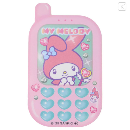Japan Sanrio Big Sticker - My Melody : Heart-pounding Memories Heisei Retro Mobile Style - 1