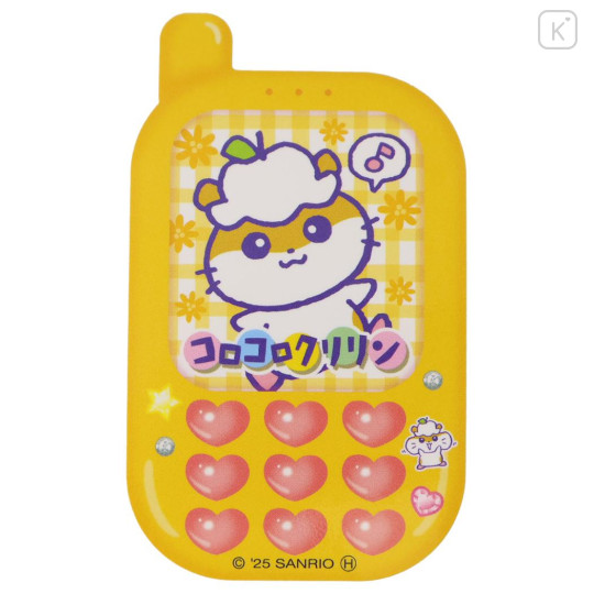 Japan Sanrio Big Sticker - Corocorokuririn : Heart-pounding Memories Heisei Retro Mobile Style - 1