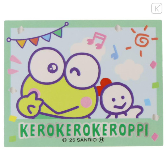 Japan Sanrio Big Sticker - Keroppi : Heart-pounding Memories Heisei Retro Purikura Photo Style - 1