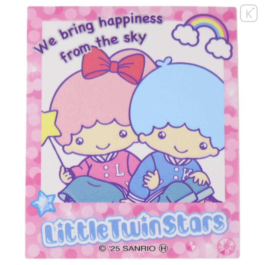Japan Sanrio Big Sticker - Little Twin Stars : Heart-pounding Memories Heisei Retro Purikura Photo Style - 1