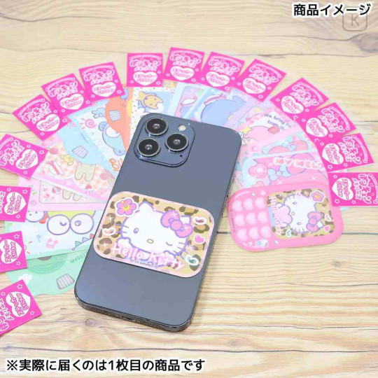 Japan Sanrio Big Sticker - Hello Kitty : Heart-pounding Memories Heisei Retro Purikura Photo Style - 2