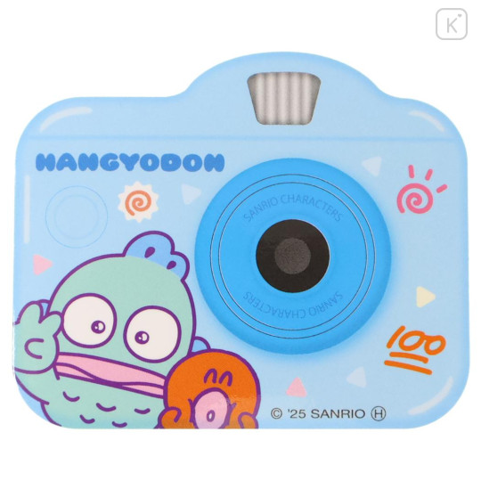 Japan Sanrio Big Sticker - Hangyodon : Heart-pounding Memories Heisei Retro Instant Camera Style - 1