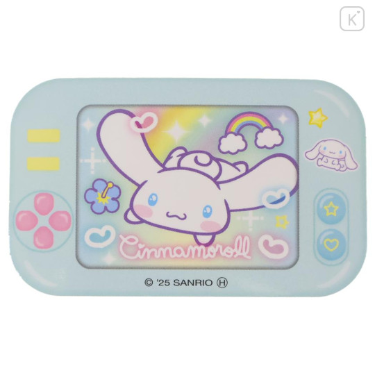 Japan Sanrio Big Sticker - Cinnamoroll : Heart-pounding Memories Heisei Retro Game Console Style - 1