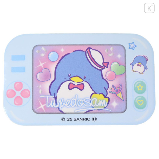 Japan Sanrio Big Sticker - Tuxedosam : Heart-pounding Memories Heisei Retro Game Console Style - 1