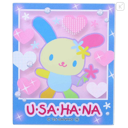 Japan Sanrio Acrylic Magnet - Usahana : Heart-pounding Memories Heisei Retro Purikura Photo Style - 1