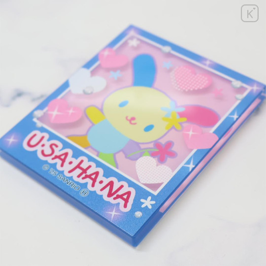 Japan Sanrio Acrylic Magnet - Usahana : Heart-pounding Memories Heisei Retro Purikura Photo Style - 2