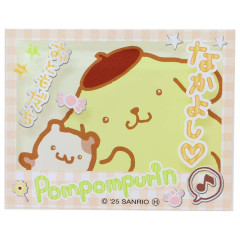 Japan Sanrio Acrylic Magnet - Pompompurin : Heart-pounding Memories Heisei Retro Purikura Photo Style
