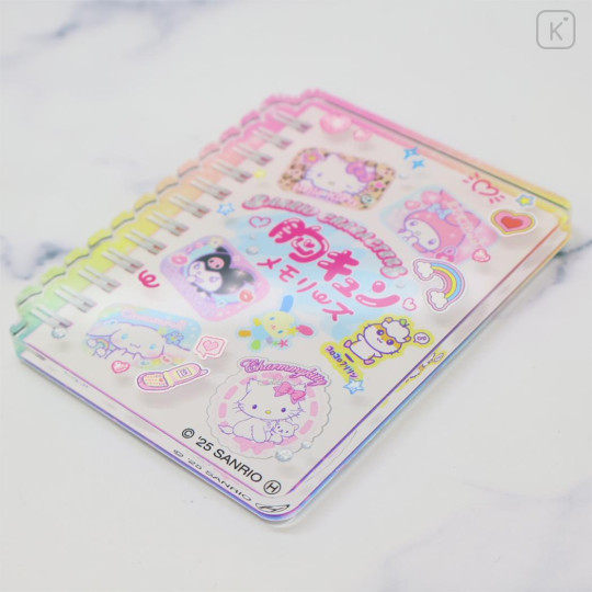 Japan Sanrio Acrylic Magnet - Heart-pounding Memories Heisei Retro Notebook Style Characters - 2