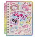Japan Sanrio Big Sticker - Heart-pounding Memories Heisei Retro Characters Notebook Style - 1