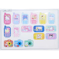 Japan Sanrio Die-cut Flake Seal Sticker Pack - Heart-pounding Memories Heisei Retro Characers Mobile Style & Game Console Style - 2
