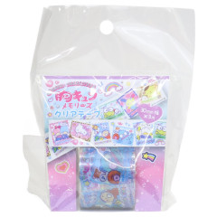 Japan Sanrio Clear Masking Tape - Heart-pounding Memories Heisei Retro Characters Purikura Photo Style B
