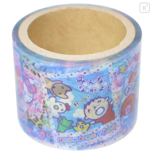 Japan Sanrio Clear Masking Tape - Heart-pounding Memories Heisei Retro Characters Purikura Photo Style B - 2