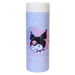 Japan Sanrio Stainless Steel Bottle 350ml - Kuromi : Heart-pounding Memories Heisei Retro