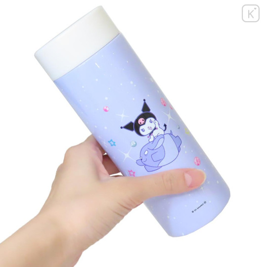 Japan Sanrio Stainless Steel Bottle 350ml - Kuromi : Heart-pounding Memories Heisei Retro - 2