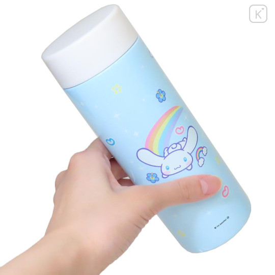 Japan Sanrio Stainless Steel Bottle 350ml - Cinnamoroll : Heart-pounding Memories Heisei Retro - 2