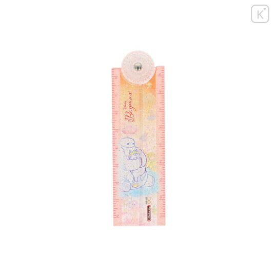 Japan Disney Folding Ruler 17cm - Baymax : Glitter Orange - 1