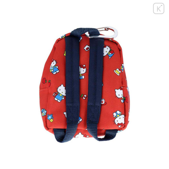 Japan Sanrio Outdoor Backpack Bag Pen Case - Hello Kitty & Hello Mimmy : Red - 2
